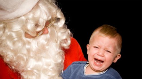 Why are children scared of Santa?