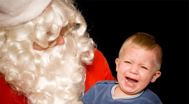 Why are children scared of Santa?