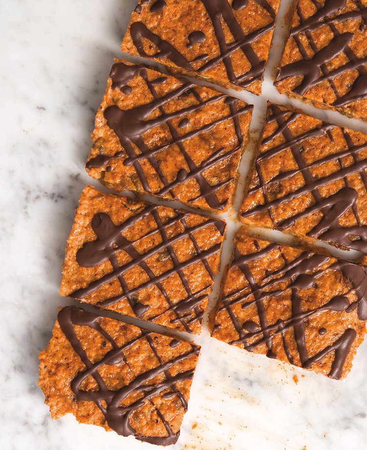 Spiralizer recipe: Pecan and Carrot Almond Butter Bars