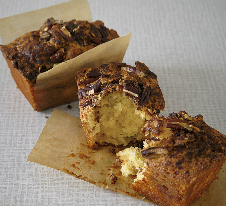 Recipe: Soured Cream, Pecan & Cinnamon Mini Loaves