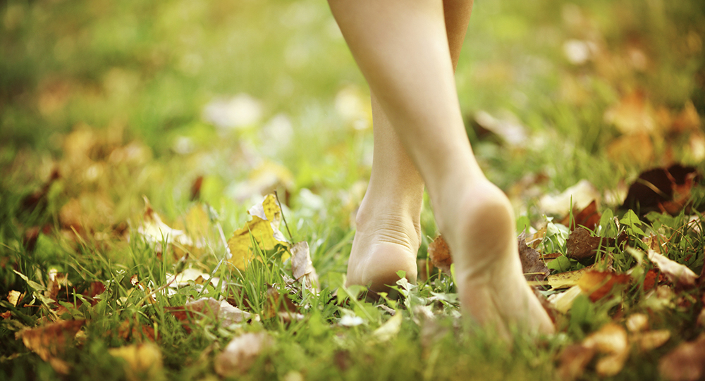 Try barefoot walking