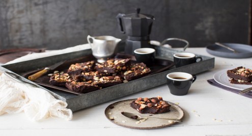Sugar-free date, almond, fennel seed and banana brownies