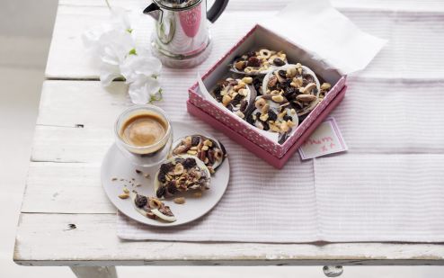 Mother’s Day treats: chocolate nutty puddles