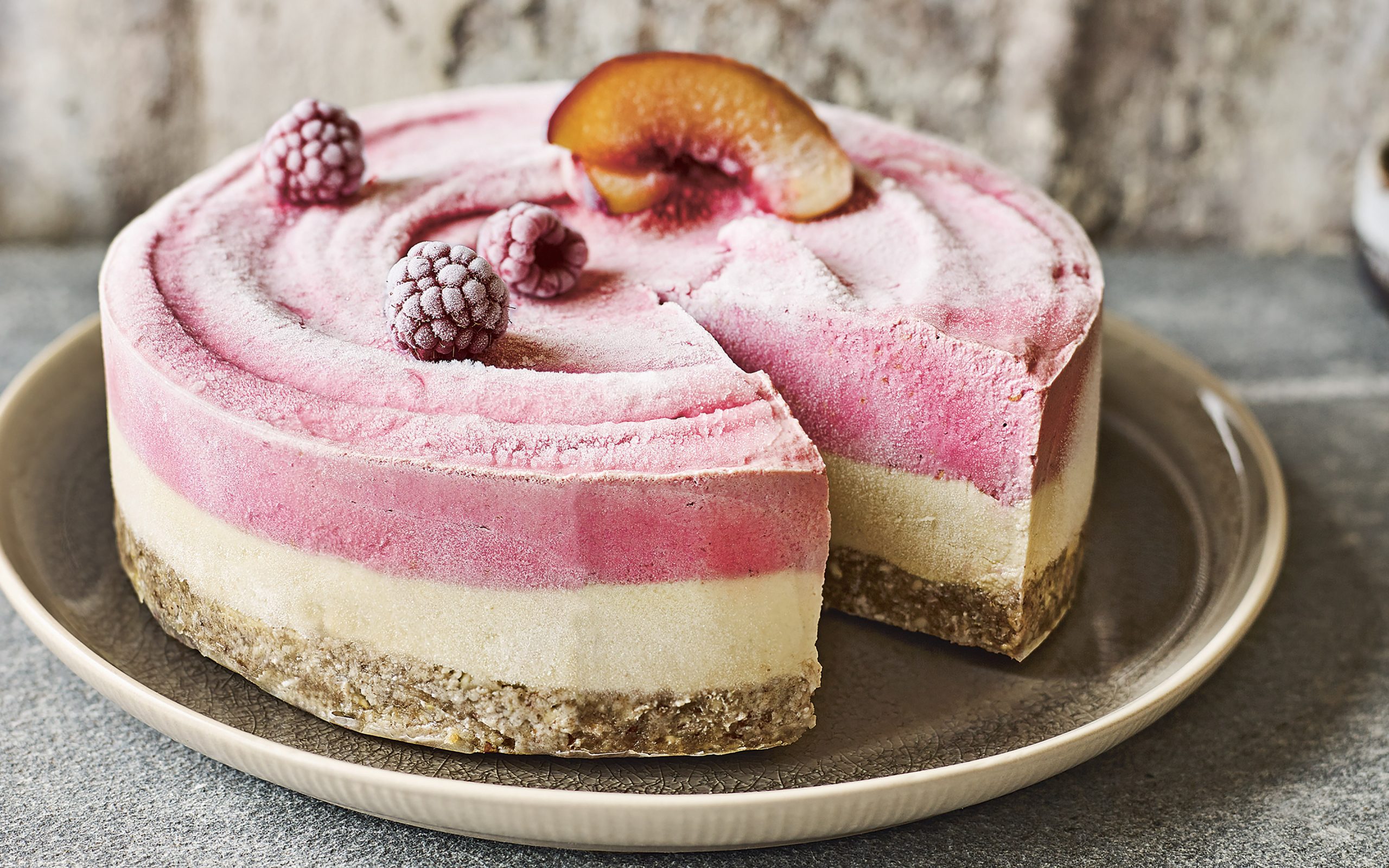Peach melba cheesecake Psychologies