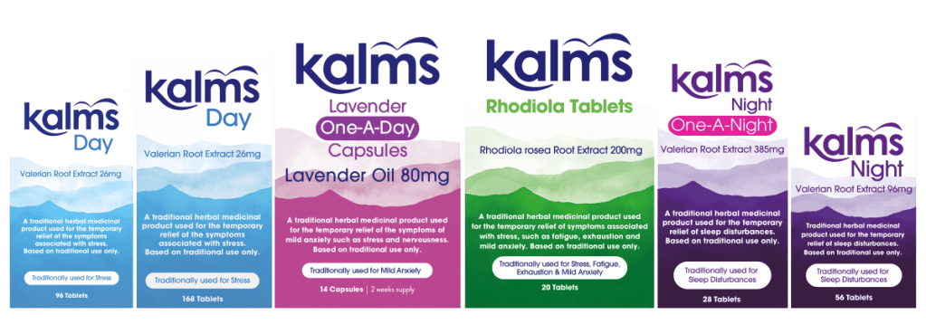 kalms products for relaxation wellbeing