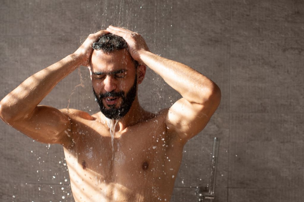 Man distracting himself