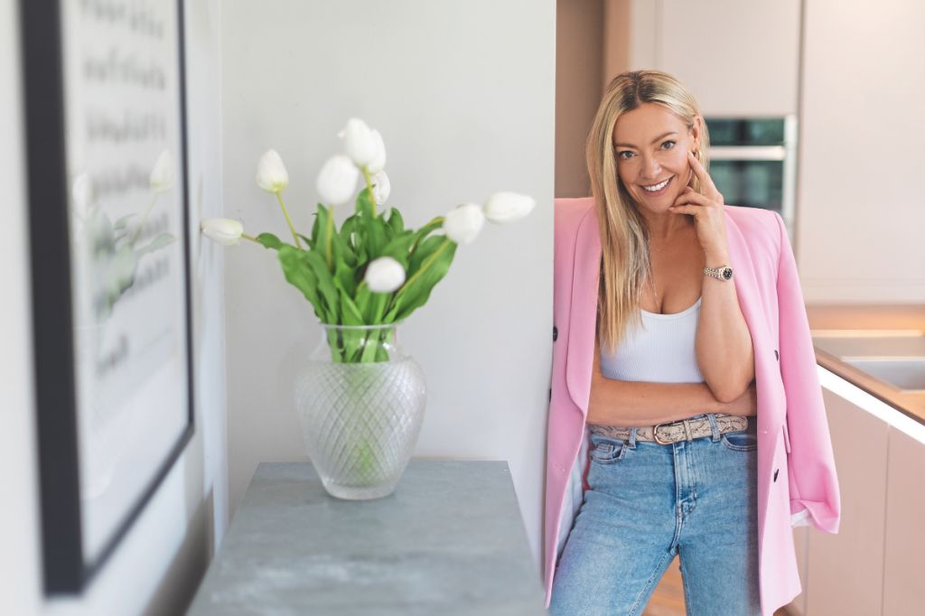 Cherry Healey at home in her kitchen