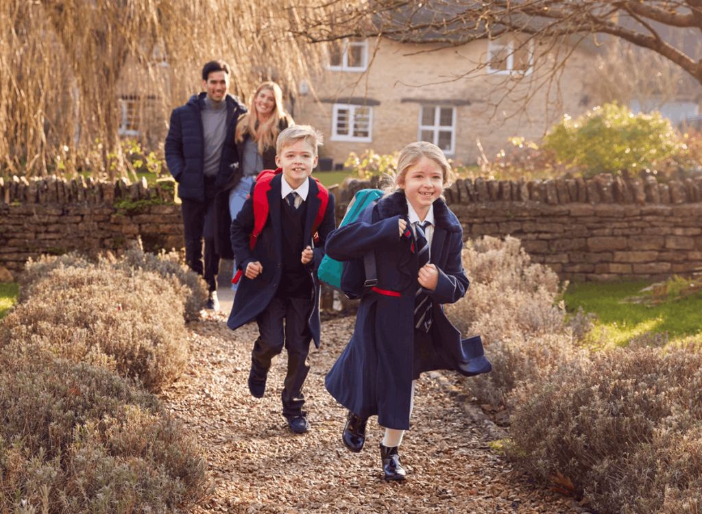 children ready to go to school