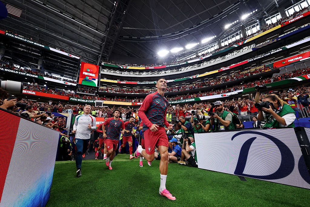 Cristiano Ronaldo always enter the playing field right foot first