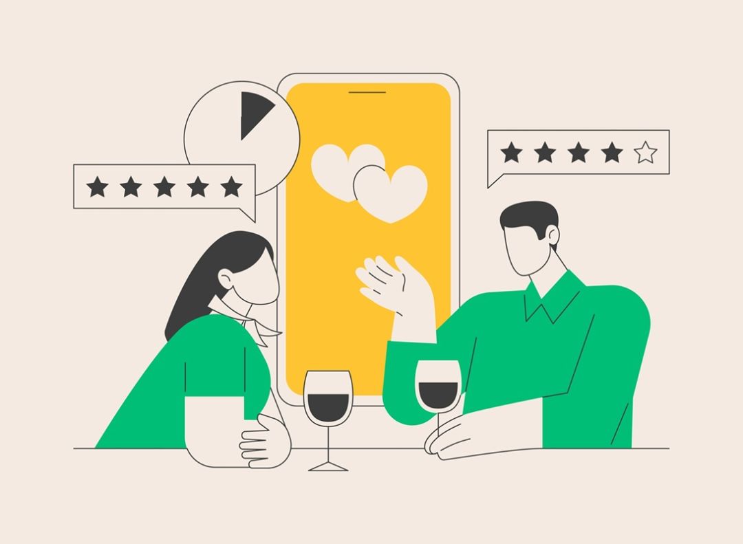 Blind,Date,Abstract,Concept,Vector,Illustration.,Speed,Dating,,Online,Blind